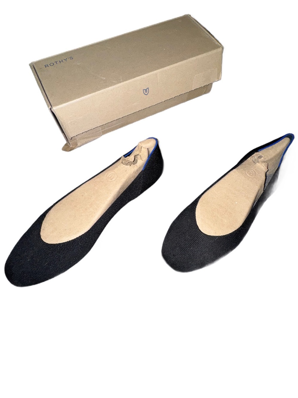 Rothy's Black Square Flats Women’s Size 12